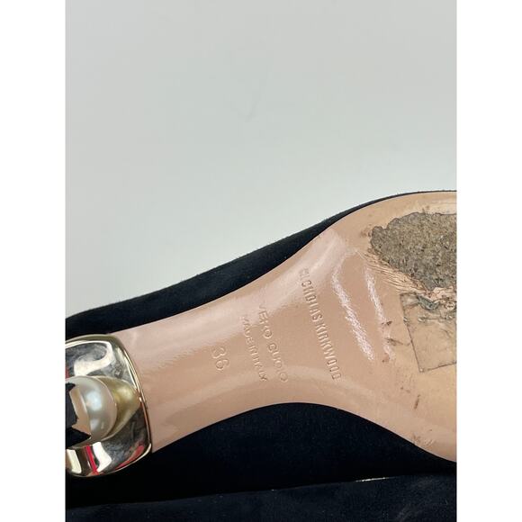 Nicholas Kirkwood Penelope Pearl Ankle Suede Boots Bootie Stiletto Heel Sz 36 6 - Picture 10 of 11